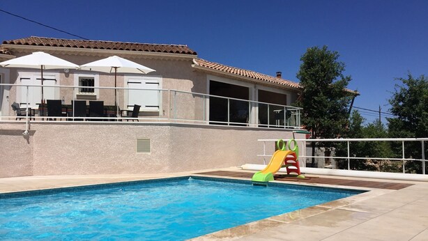Pool - Modern Villa With Private Pool Located in the Southern Hills of the Ardeche (Payzac)
