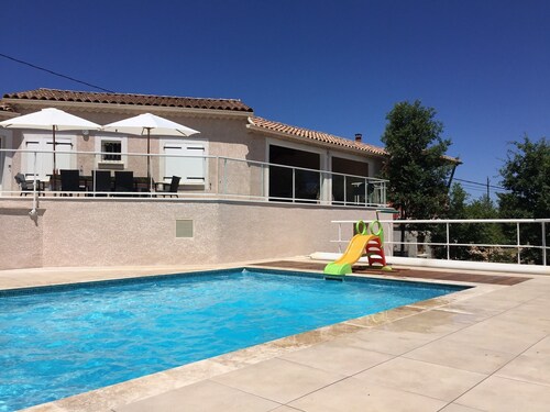 Modern Villa With Private Pool Located in the Southern Hills of the Ardeche