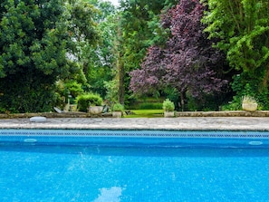 Outdoor pool - Cozy Cottage in Souvigné With Swimming Pool (Souvigné)