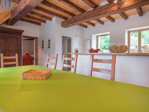 Dining - Charming Cottage With Pool, Garden and Terrace in the Garden of the Vendée (Les Brouzils)