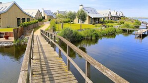 Exterior - Modern Wellness Lodge With Sauna, in National Park (Tholen)
