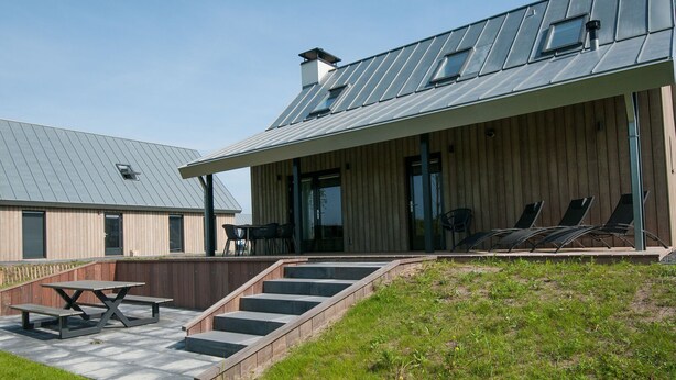 Exterior - Modern Wellness Lodge With Sauna, in National Park (Tholen)