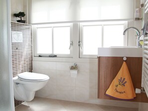 Villa | Bathroom - Nice Villa with Garden near Wadden Sea (Hippolytushoef)