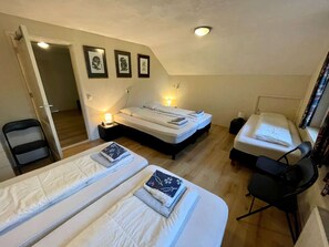 3 室のベッドルーム、客室ごとに異なるインテリア