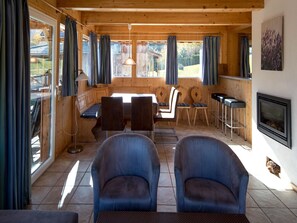 Chalet | Living area - Inviting Chalet With Terrace (Stadl-Predlitz)