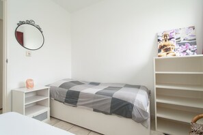 อพาร์ทเมนท์ | 2 ห้องนอน, ตกแต่งพิเศษโดยเฉพาะ, ผ้าปูที่นอน