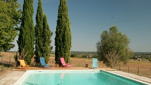 Outdoor pool - Charming Farmhouse in Aquitaine With Private Pool and Landscaped Garden! (Neuffons)