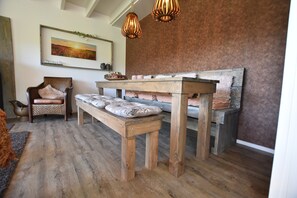 House | Living room | Fireplace - Alluring Holiday Home in Reutum-Weerselo with Hot Tub (Reutum)