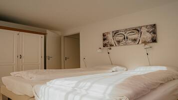 Apartamento | 3 quartos, individualmente mobiliados, roupa de cama