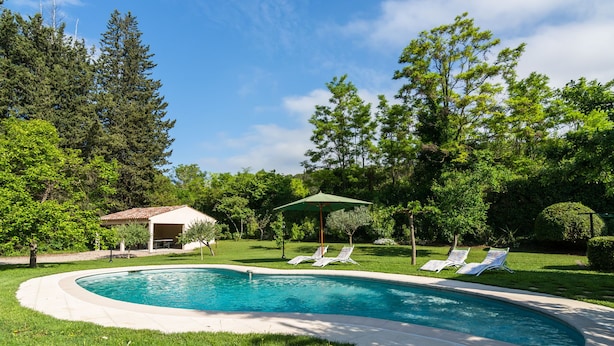 Pool - Sleep in Former Train Station With Beautiful Pool and Enclosed Grass Garden (Lorgues)