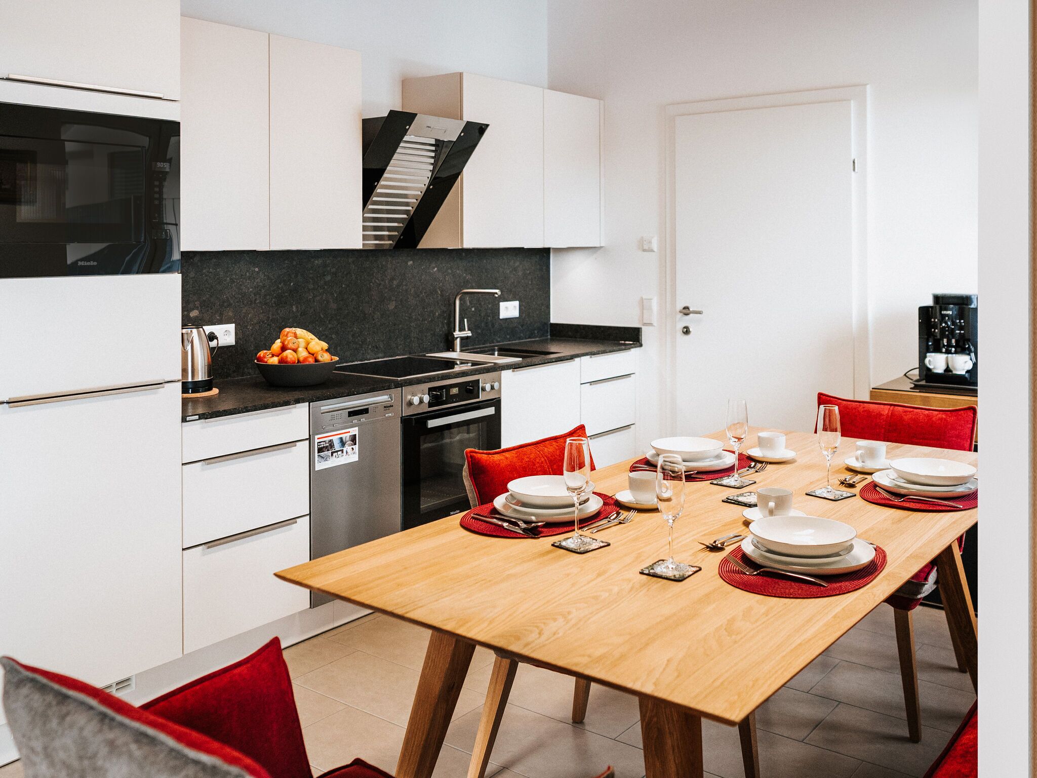Villa | Private kitchen | Coffee/tea maker, fridge, oven