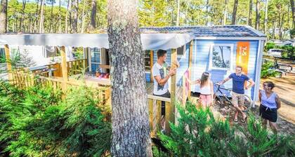 Pretty Mobile Home With a Covered Terrace 800 m From the Beach