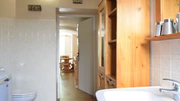 Combined shower/bathtub
