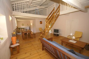House | Living room - Holiday Home in Ardeche Near Chateau Ventadour (Lalevade-d'Ardeche)