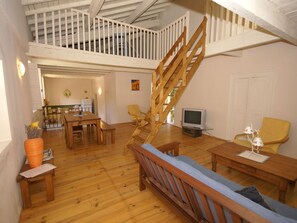 House | Living room - Holiday Home in Ardeche Near Chateau Ventadour (Lalevade-d'Ardeche)