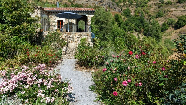 Garden - Hillside Villa in Pourchères With Swimming Pool (Pourcheres)
