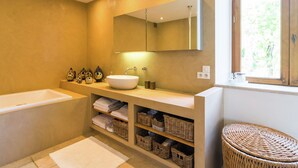 Villa | Bathroom - Hillside Villa in Pourchères With Swimming Pool (Pourcheres)