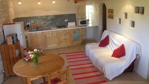 Cottage | Living room | DVD player - Superb Cottage With Swimming Pool in Fayssac France (Fayssac)