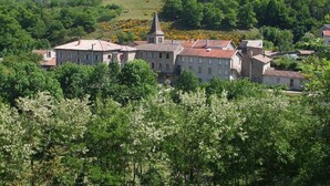 Exterior - Former Coach House in Castle With Park, Large Swimming Pool in North Ardèche (Saint-Prix)