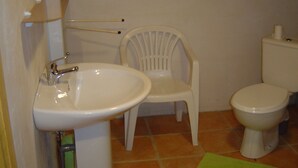Cottage | Bathroom | Shower - Former Coach House in Castle With Park, Large Swimming Pool in North Ardèche (Saint-Prix)