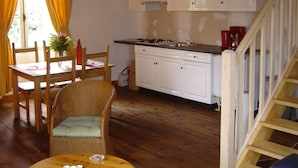 Dining - Former Coach House in Castle With Park, Large Swimming Pool in North Ardèche (Saint-Prix)