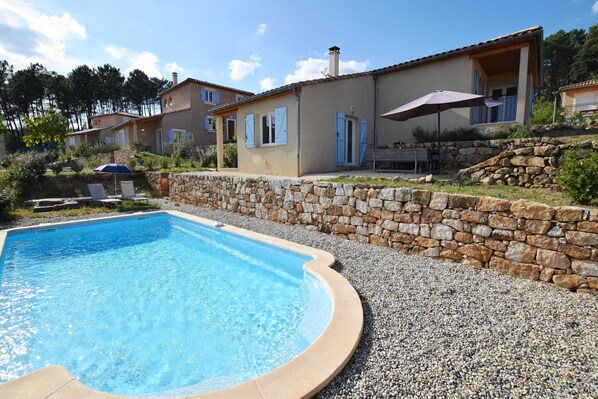 Villa | Pool - Impressive Villa Overlooking the Hill (Joyeuse)