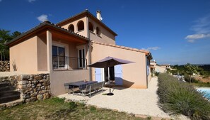 Villa | Exterior - Impressive Villa Overlooking the Hill (Joyeuse)