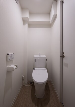 Douche, séchoir à cheveux, serviettes fournies, papier de toilette