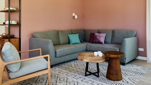 Villa | Living room - Beautiful Designed Sauna Villa, in National Park De Hondsrug (Exloo)