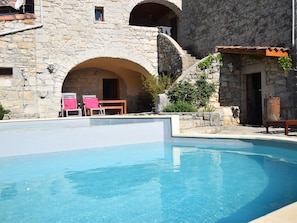 Exterior - Vintage Holiday Home in Lanas With Swimming Pool (Lanas)