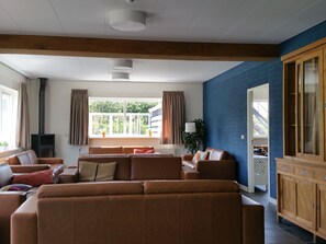 Ferienhaus | Wohnzimmer | Kamin