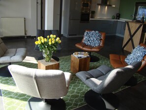 Living room - Apartment in Netherlands With Sauna (Zuidzande)