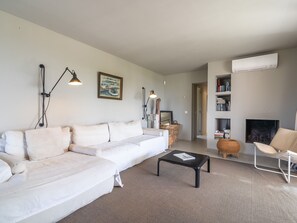 Villa | Living room | Fireplace, DVD player - Luxury Villa in La Croix-valmer With Private Pool (La Croix-Valmer)