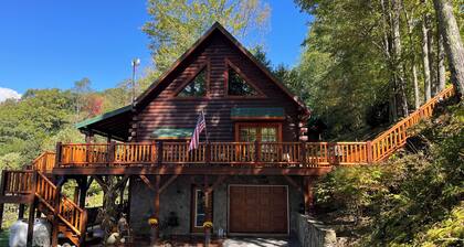 Cozy mountain retreat overlooking long-range mountain views.