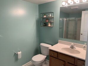 Combined shower/bathtub, hair dryer, towels, soap - 4BR 3.5BA POOL - Walk or bike to town and beach! (Rehoboth Beach)