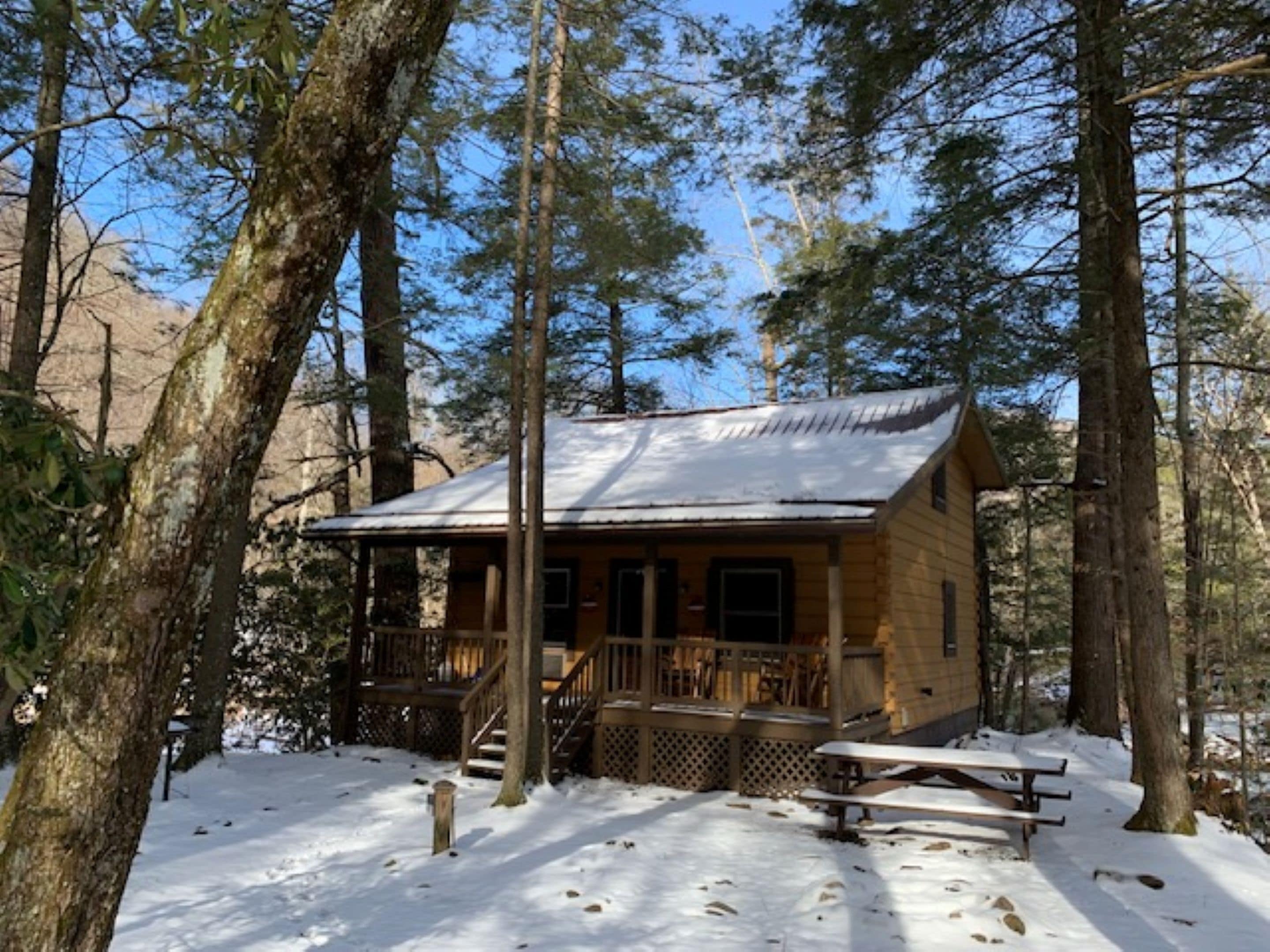 Familie huisje, uitzicht op rivier | Beddengoed