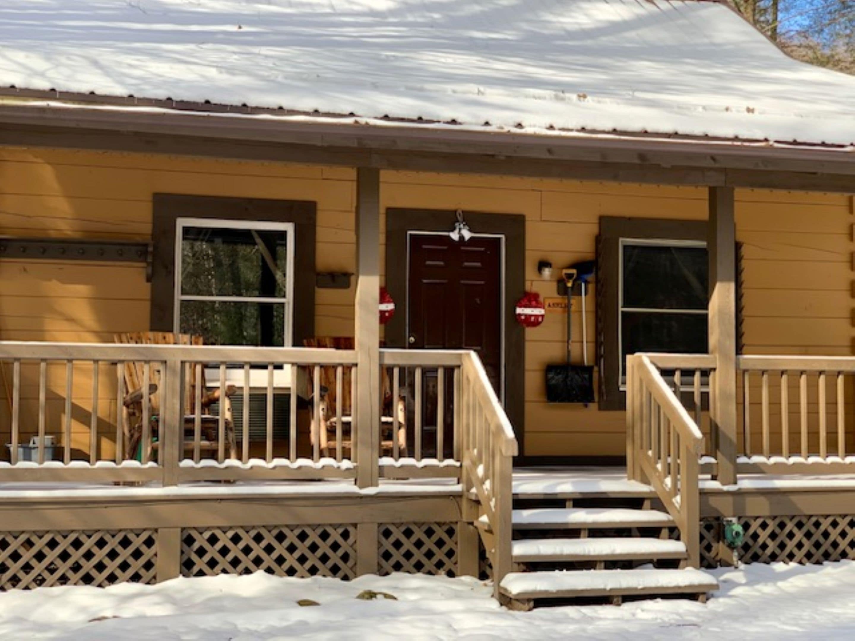 Familie huisje, uitzicht op rivier | Beddengoed