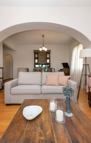 Spacious house with terrace combining tradition and modernity near sandy beach