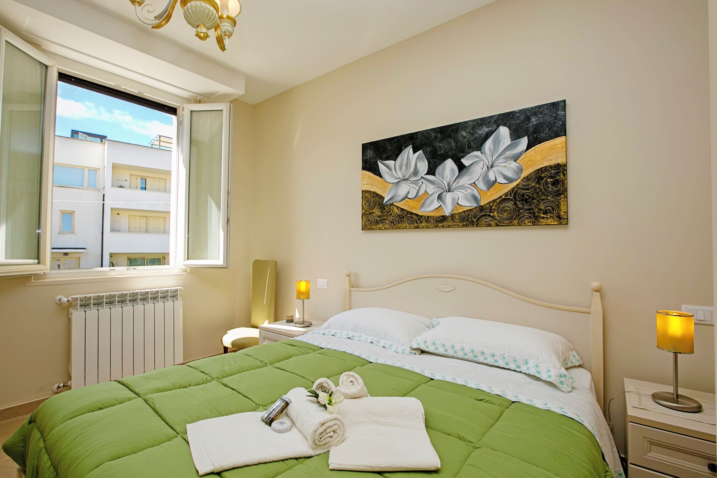 Appartamento familiare, camere multiple (Villa Mimosa - Appartamento 2) | 2 camere, ferro/asse da stiro, lenzuola