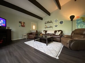 TV connectée, cheminée