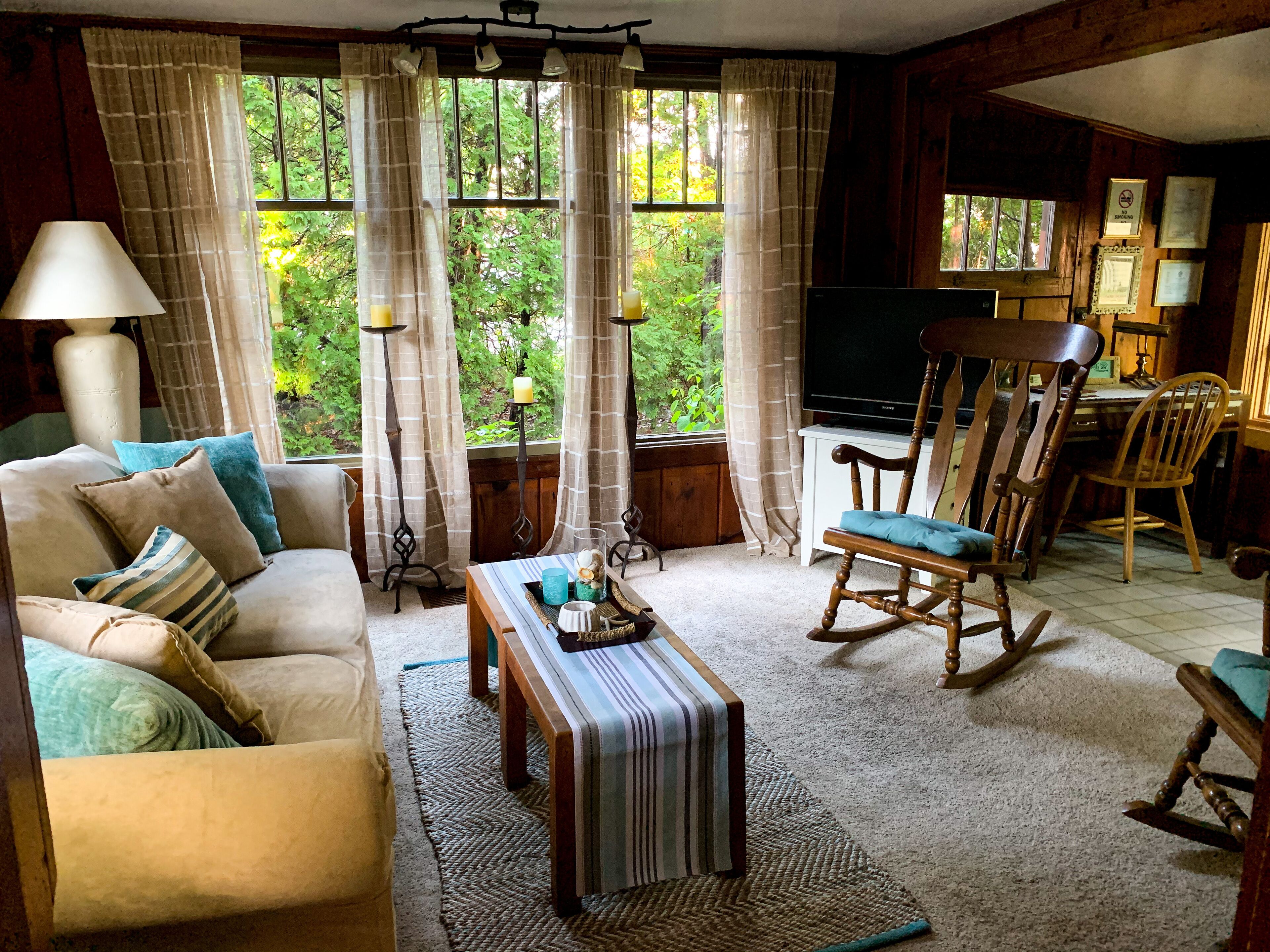 Living room, looking East