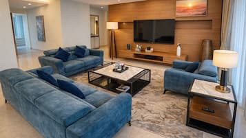 SKY Penthouse Four-Bedroom | Living area