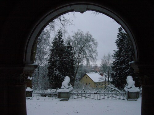 Ferienwohnung im Gutshaus mit Park. See in der Nähe. Naturpark.