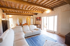 Apartment, 1 Bedroom | Living area | TV