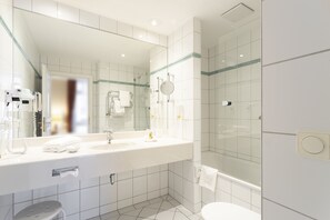 Suite, 1 Bedroom, City View | Bathroom | Eco-friendly toiletries, hair dryer, bathrobes, towels