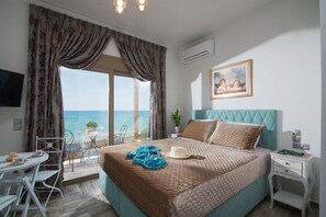 Basic-Zimmer, Meerblick (1) | Hochwertige Bettwaren, Zimmersafe, individuell dekoriert