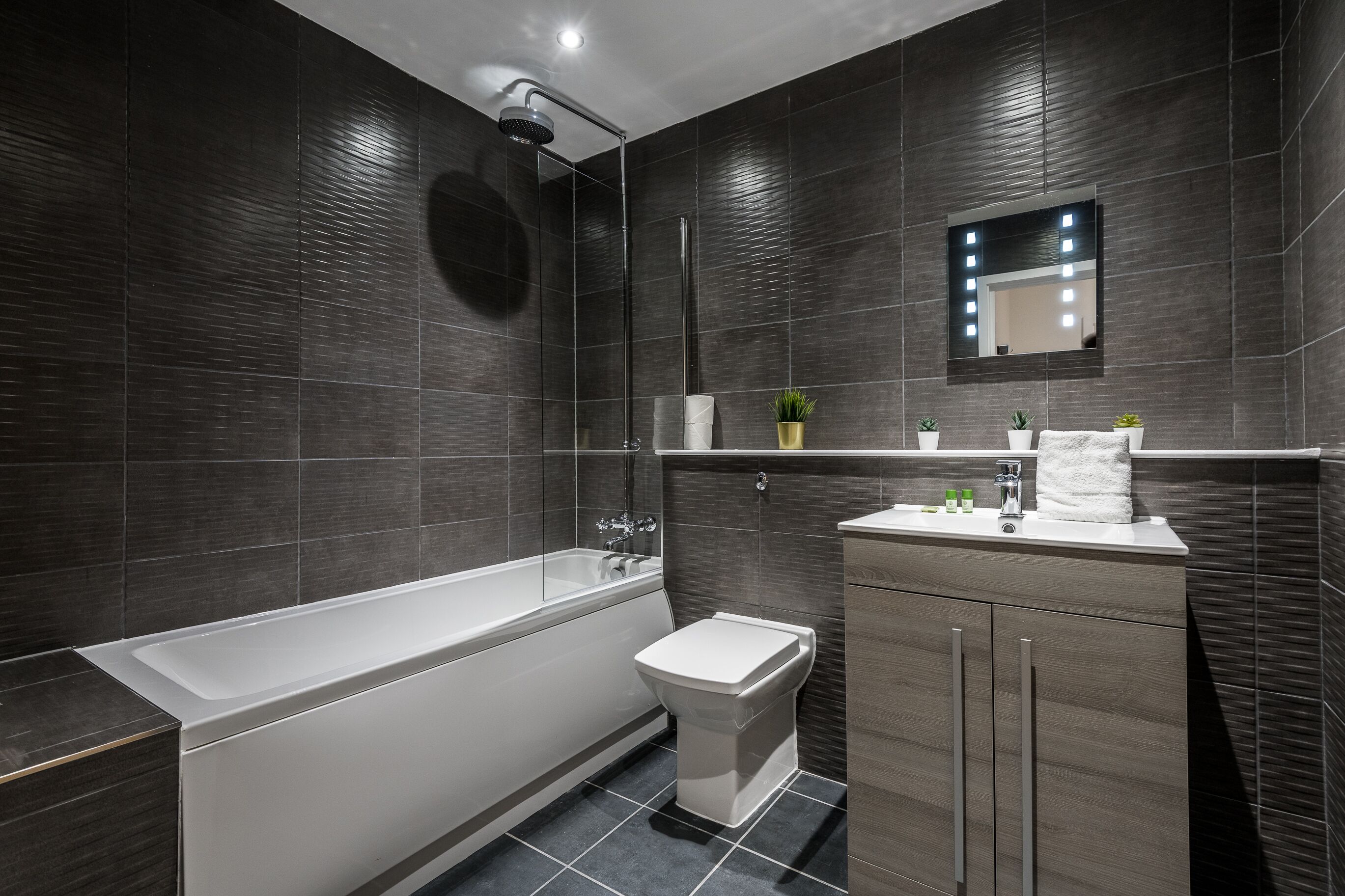 Appartamento Superior, 1 camera da letto, balcone | Bagno | Set di cortesia gratuito, asciugacapelli, asciugamani, sapone