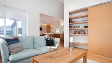 Fireplace, books, offices