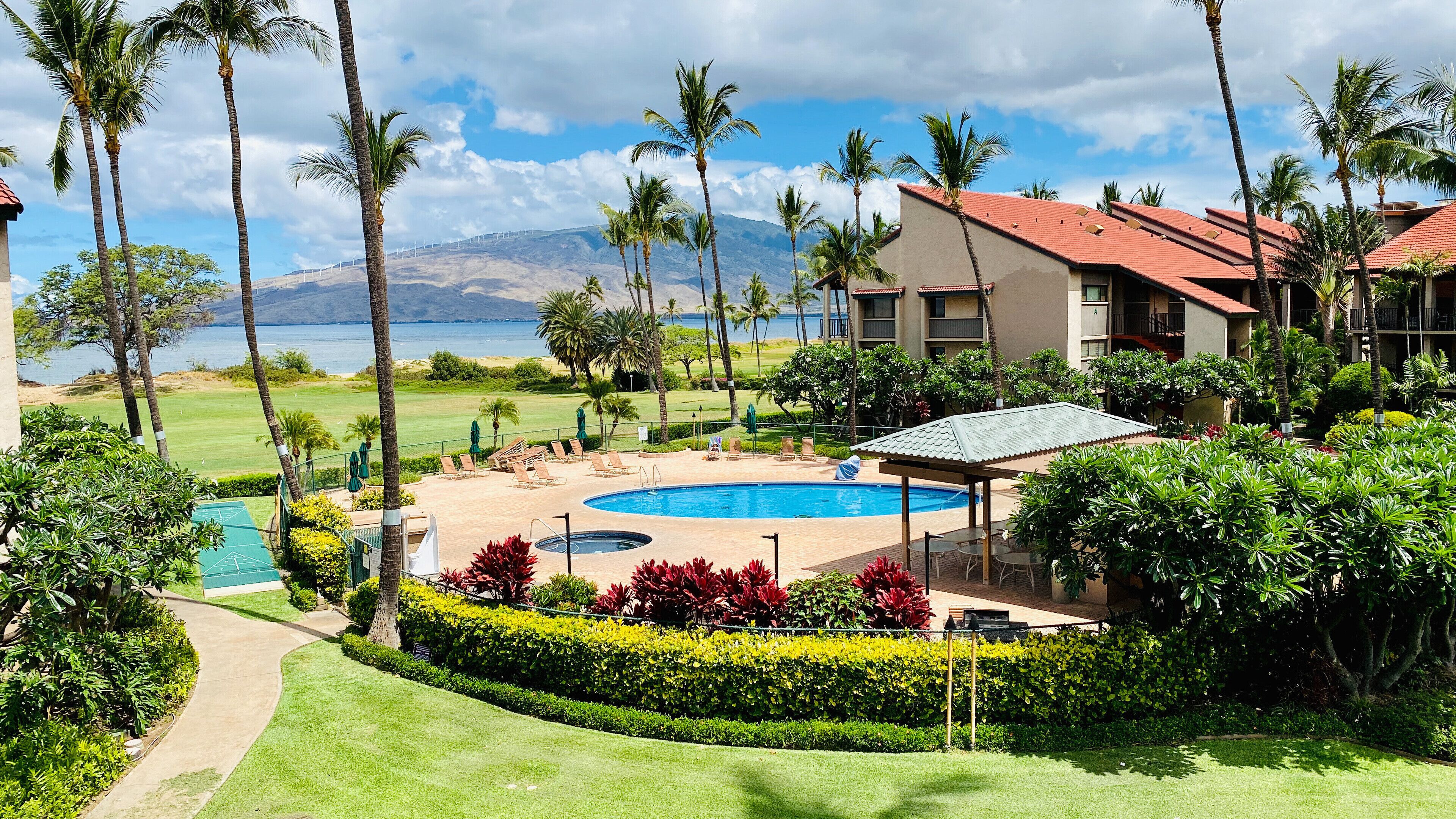 Una piscina al aire libre, una piscina climatizada