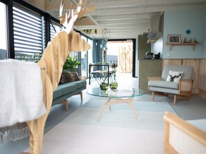 House | Living area - Modern, Trendy Nature Theme Lodge, Near the Sea (Zandvoort)